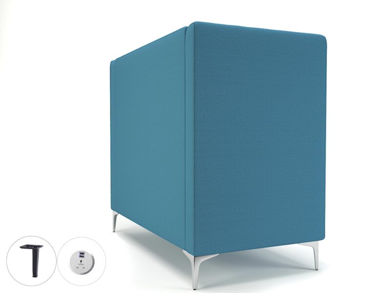 Altus 128cm Wide Privacy Booth in Warwick Dolly Fabric with Socket - Image 36
