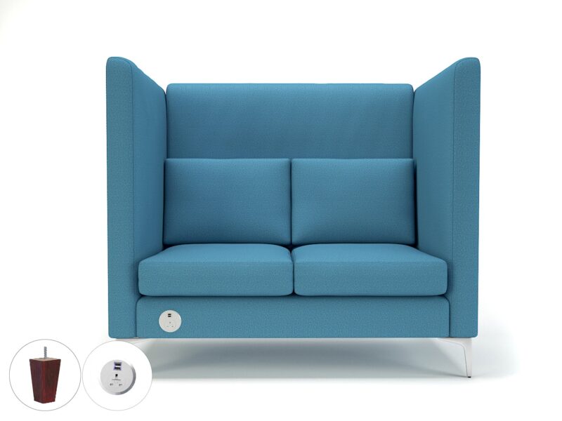 Altus 128cm Wide Privacy Booth in Warwick Dolly Fabric with Socket - Image 38