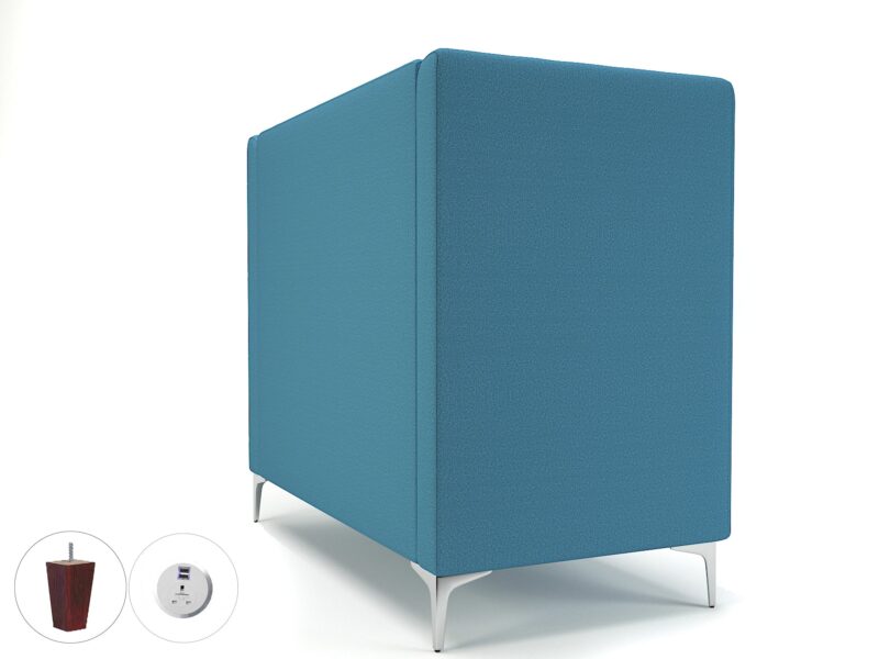Altus 128cm Wide Privacy Booth in Warwick Dolly Fabric with Socket - Image 40