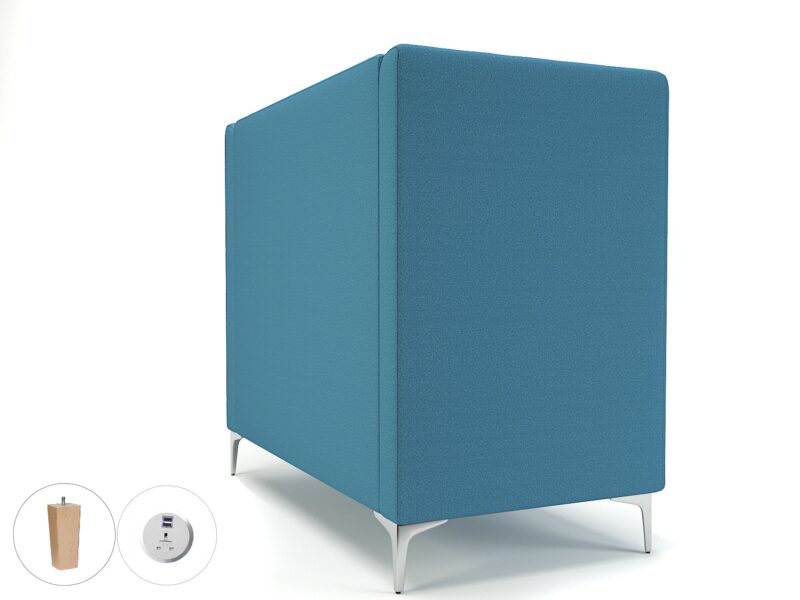 Altus 128cm Wide Privacy Booth in Warwick Dolly Fabric with Socket - Image 44