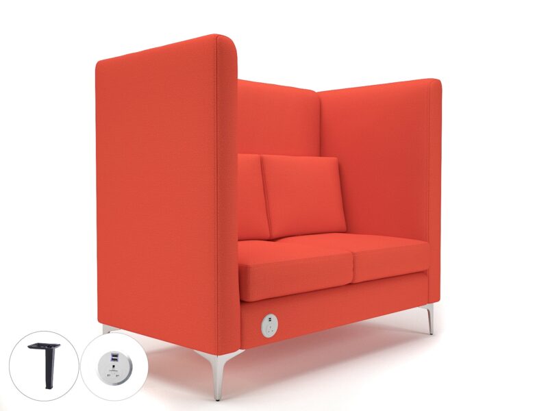 Altus 128cm Wide Privacy Booth in Warwick Dolly Fabric with Socket - Image 60