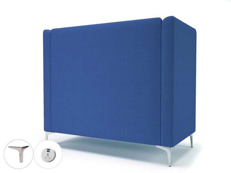 Altus 128cm Wide Privacy Booth in Camira Era Fabric with Socket - Image 59