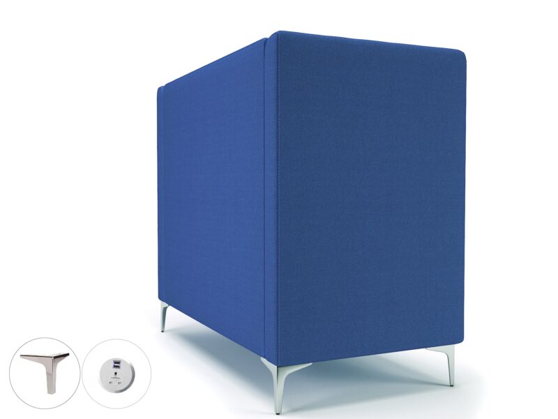 Altus 128cm Wide Privacy Booth in Camira Era Fabric with Socket - Image 60