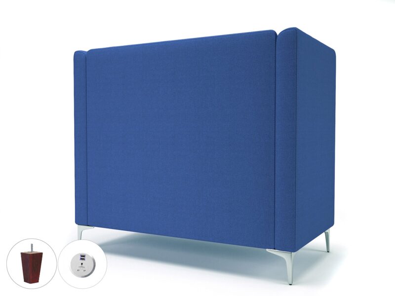 Altus 128cm Wide Privacy Booth in Camira Era Fabric with Socket - Image 67