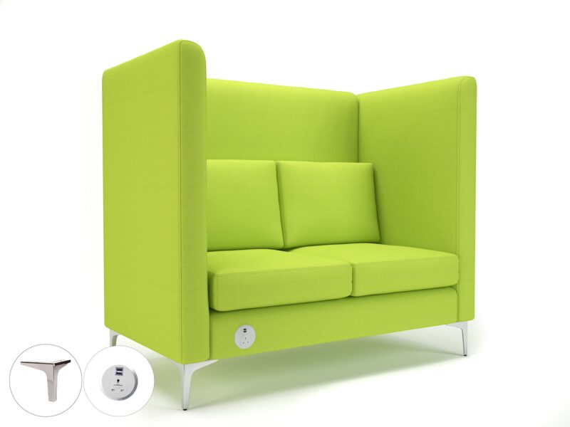 Altus 128cm Wide Privacy Booth in Camira Era Fabric with Socket - Image 73