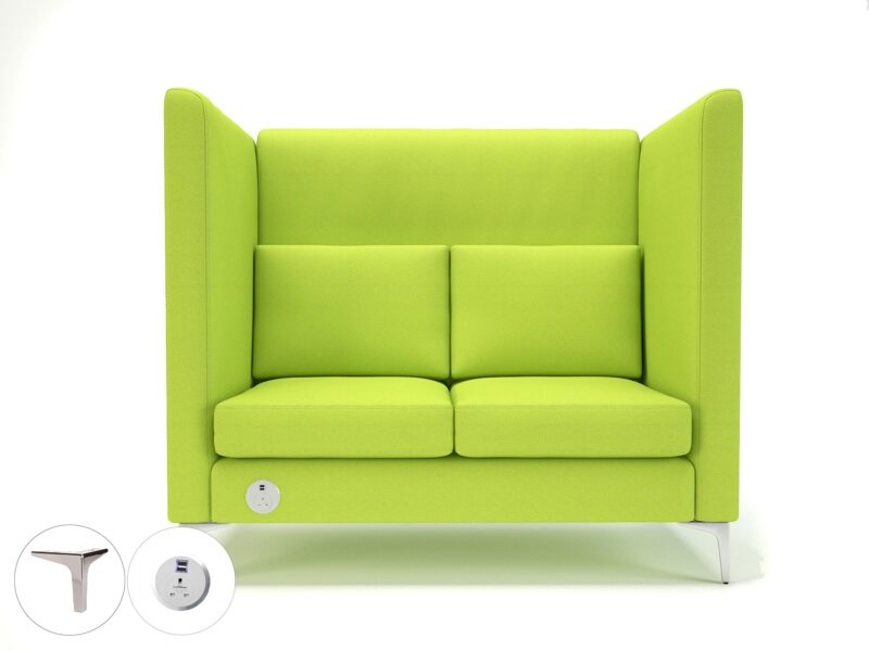 Altus 128cm Wide Privacy Booth in Camira Era Fabric with Socket - Image 74