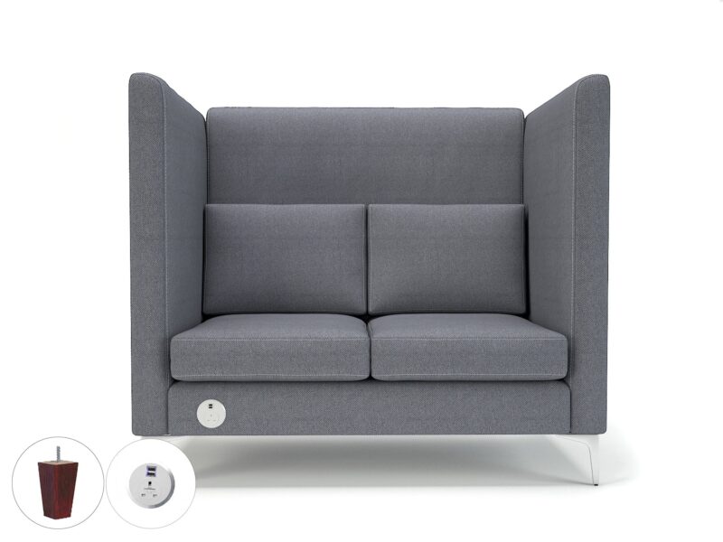 Altus 128cm Wide Privacy Booth in Camira Era Fabric with Socket - Image 96