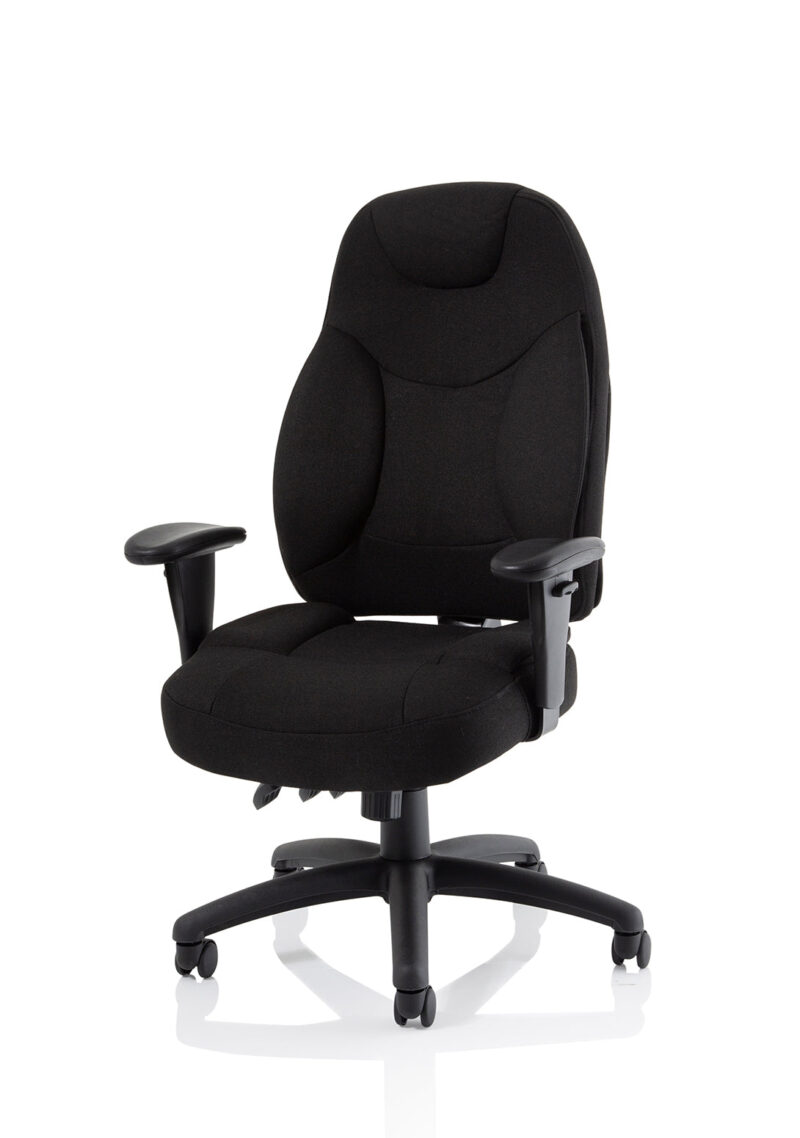 Galaxy Medium Back Task Operator Office Chair with Adjustable Arms - Image 4