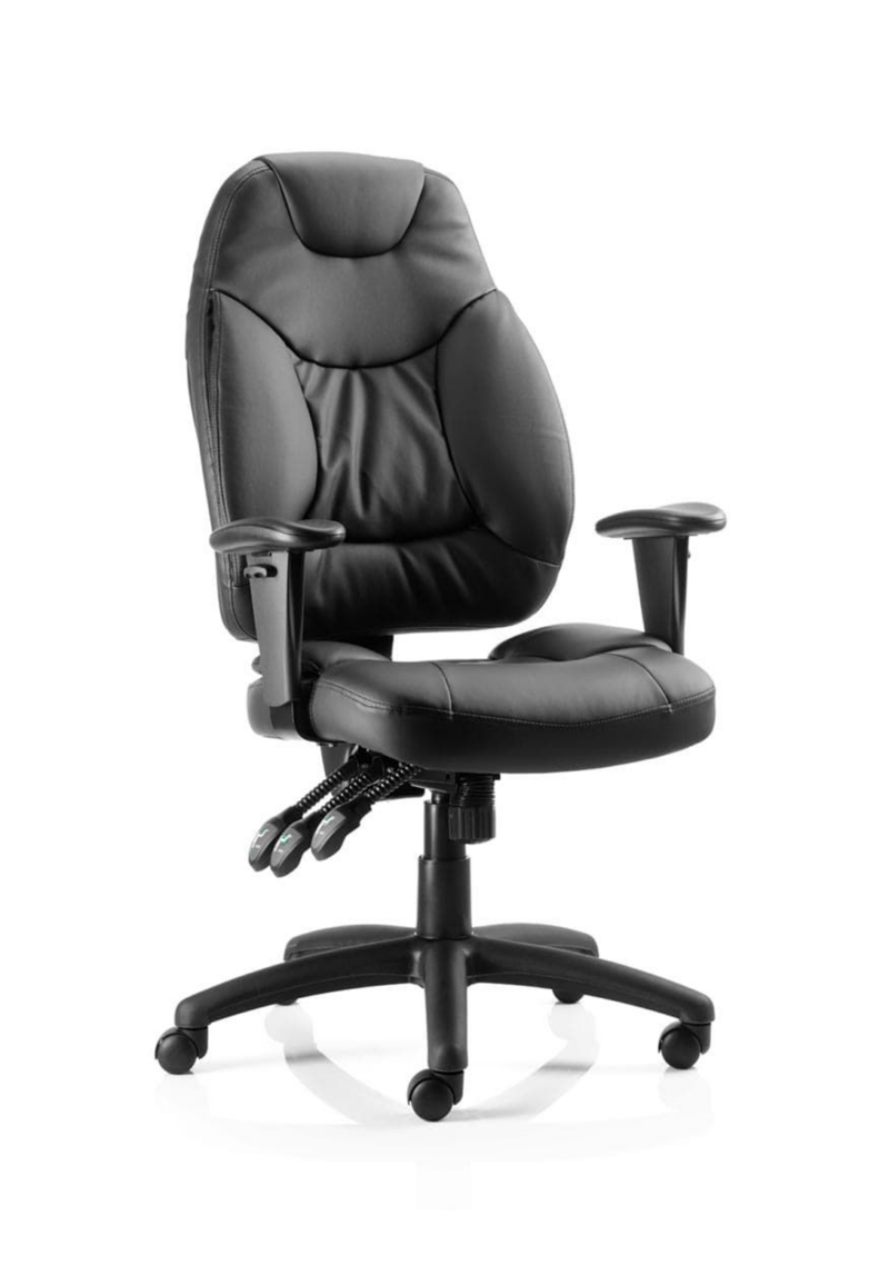 Galaxy Medium Back Task Operator Office Chair with Adjustable Arms - Image 12