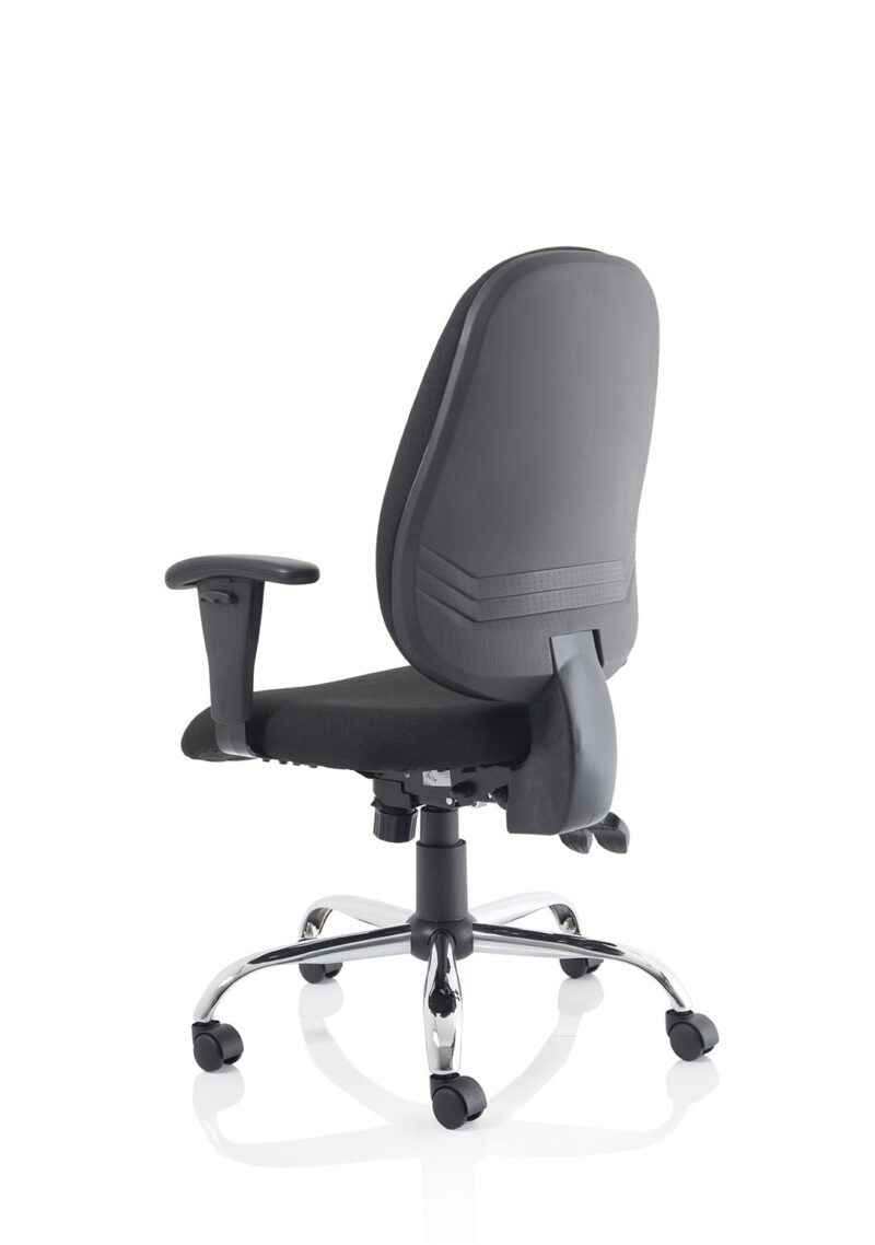 Lisbon Medium Back Task Operator Office Chair with Height Adjustable Arms - Image 6