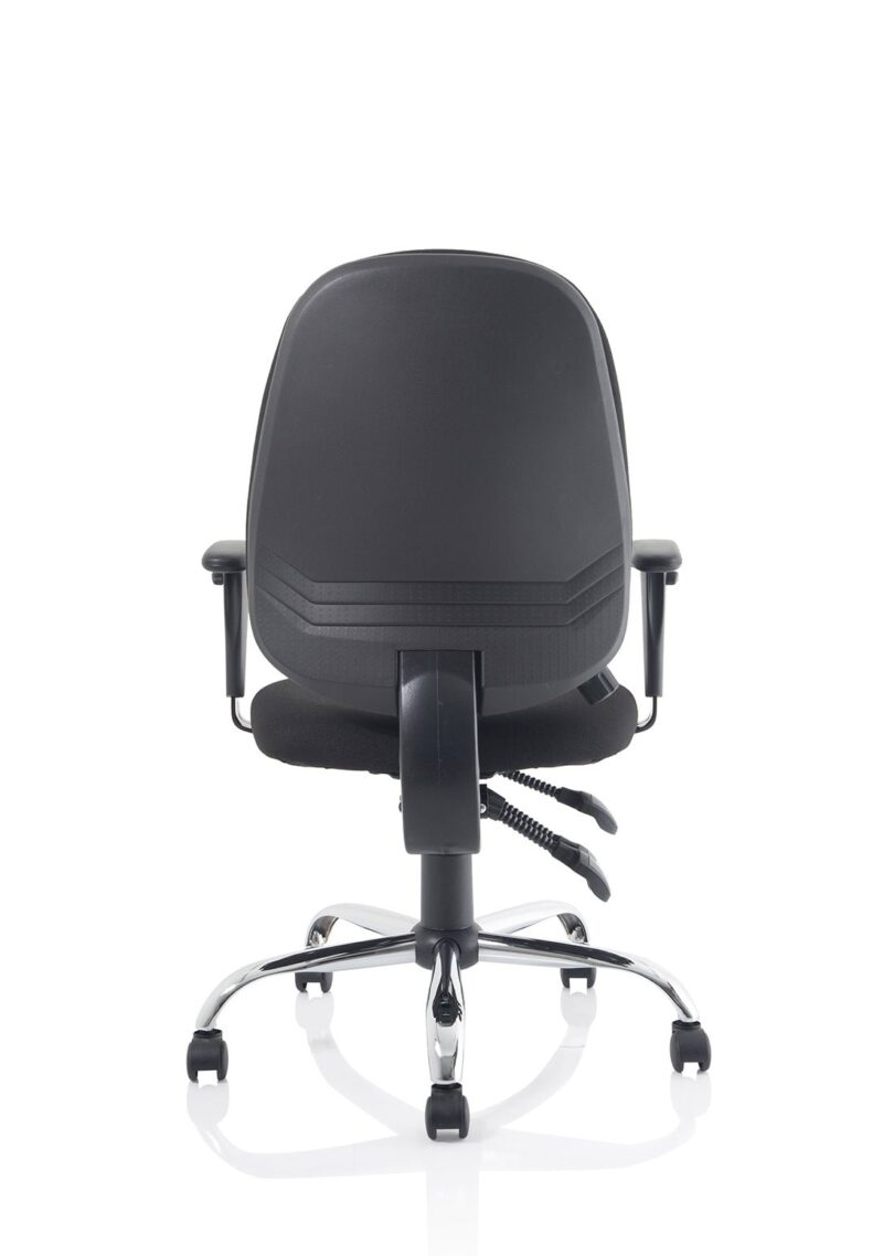 Lisbon Medium Back Task Operator Office Chair with Height Adjustable Arms - Image 7