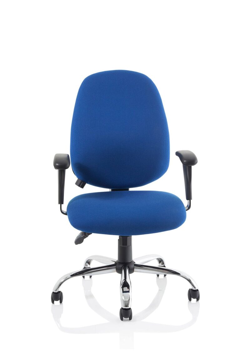 Lisbon Medium Back Task Operator Office Chair with Height Adjustable Arms - Image 12