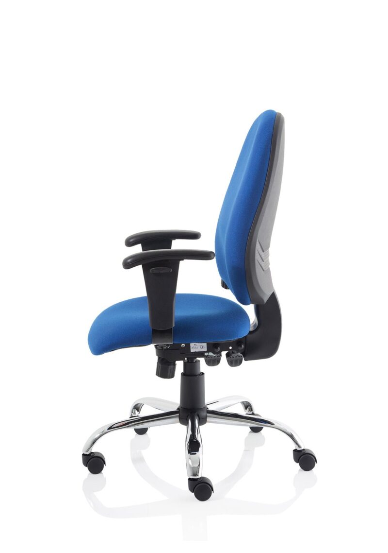 Lisbon Medium Back Task Operator Office Chair with Height Adjustable Arms - Image 14
