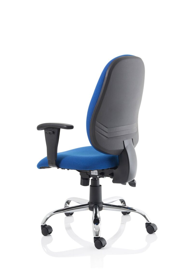Lisbon Medium Back Task Operator Office Chair with Height Adjustable Arms - Image 15