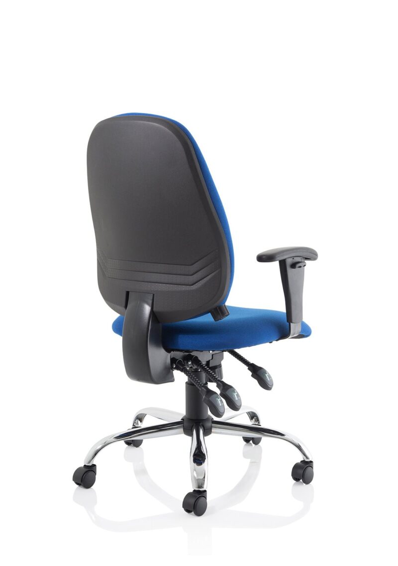 Lisbon Medium Back Task Operator Office Chair with Height Adjustable Arms - Image 17