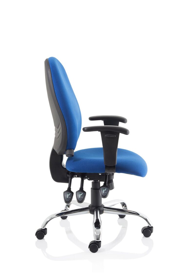 Lisbon Medium Back Task Operator Office Chair with Height Adjustable Arms - Image 18