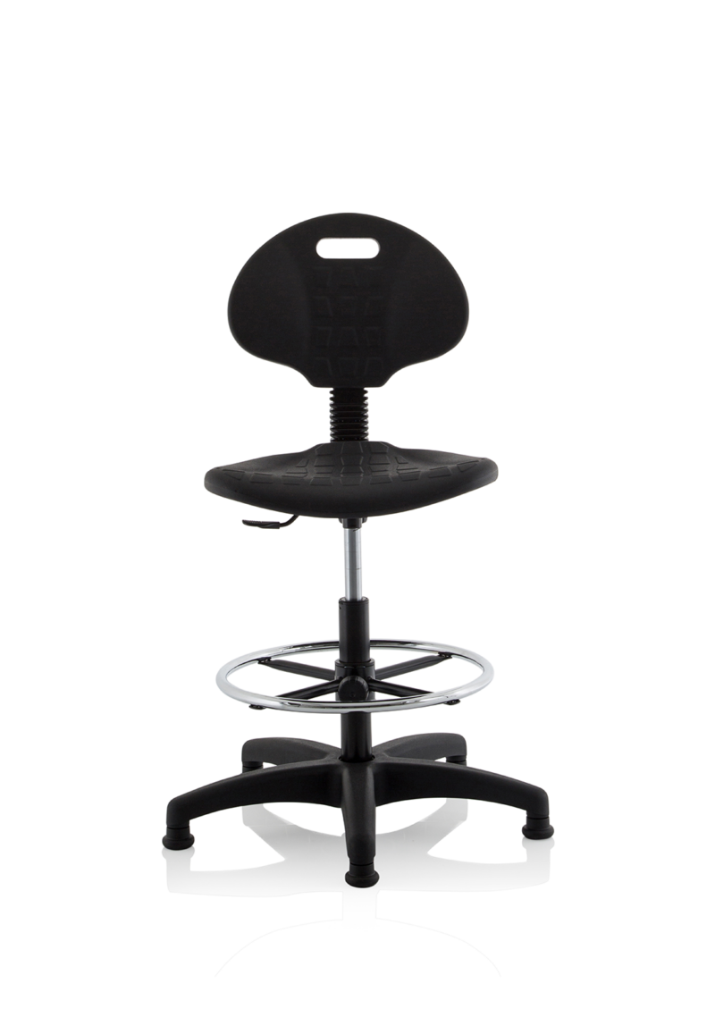 Malaga Polyurethane Medium Back Hi Rise Draughtsman Task Operator Office Chair - Image 2