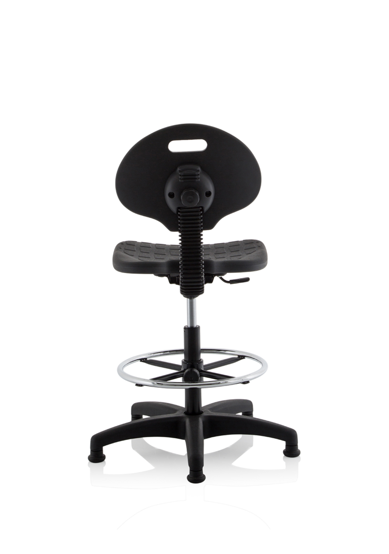 Malaga Polyurethane Medium Back Hi Rise Draughtsman Task Operator Office Chair - Image 6