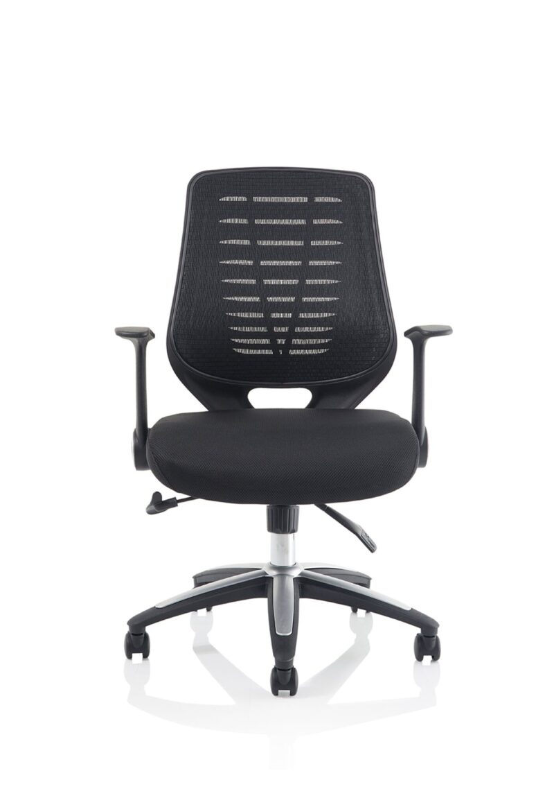 Relay Medium Mesh Back Task Operator Office Chair with Arms - Image 11