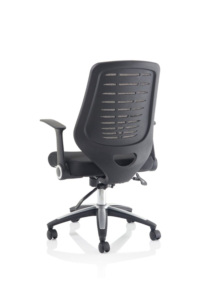 Relay Medium Mesh Back Task Operator Office Chair with Arms - Image 14