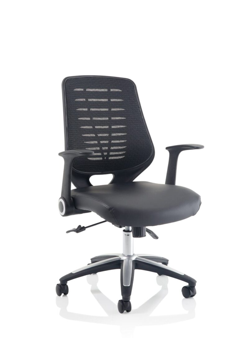 Relay Medium Mesh Back Task Operator Office Chair with Arms - Image 27