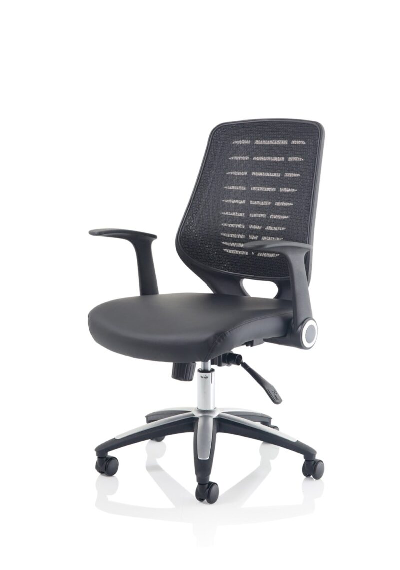 Relay Medium Mesh Back Task Operator Office Chair with Arms - Image 29