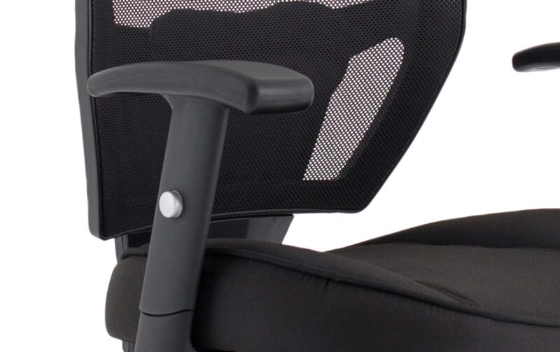 Denver High Mesh Back Black Task Operator Office Chair with Arms - Image 23