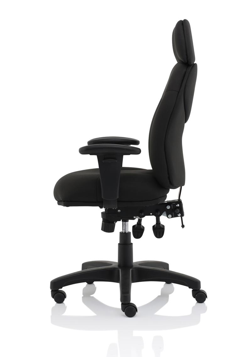 Jet High Back Black Fabric Task Operator Office Chair - Image 4