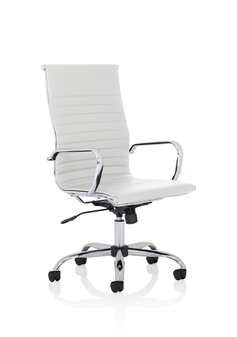 Nola Black Leather Executive Office Chair with Arms - Image 18