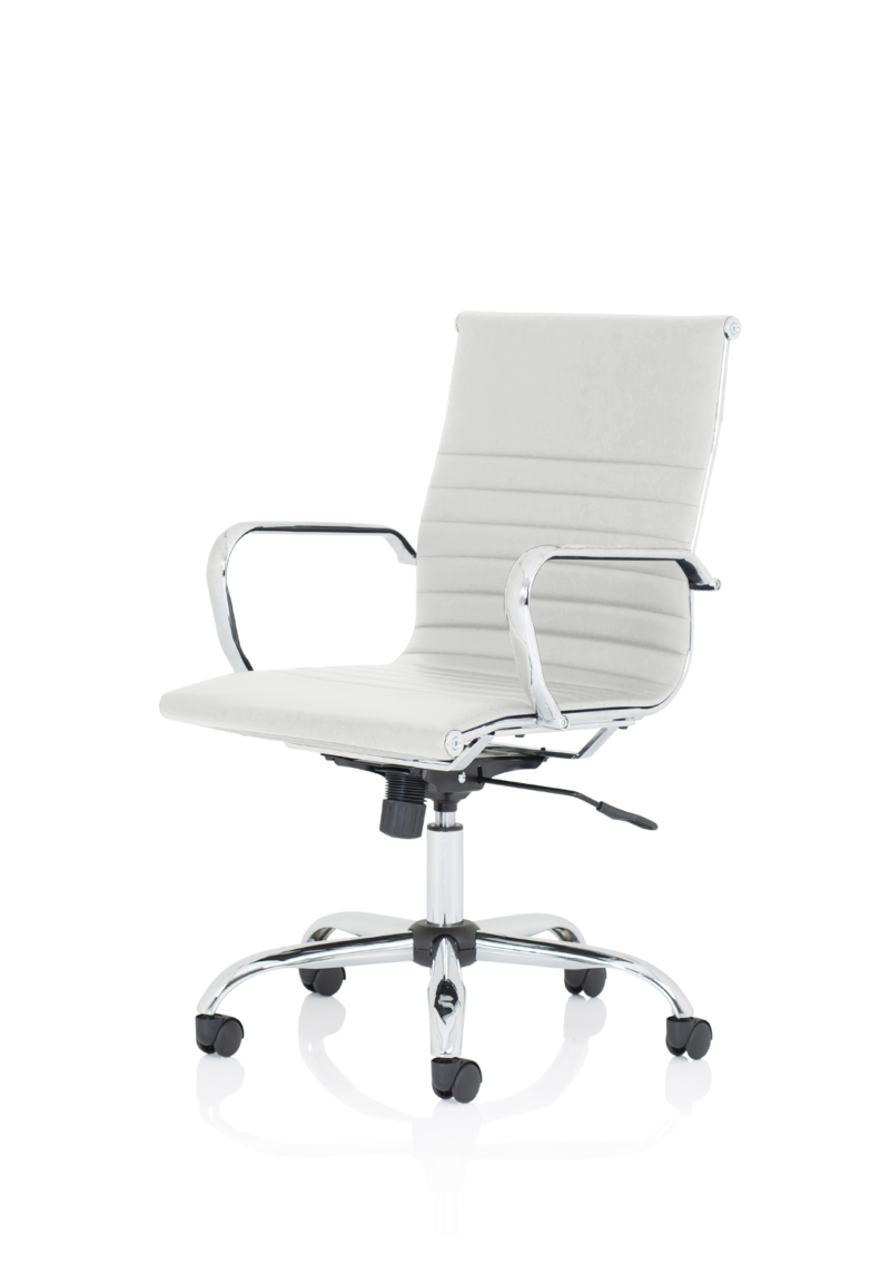 Nola Black Leather Executive Office Chair with Arms - Image 12