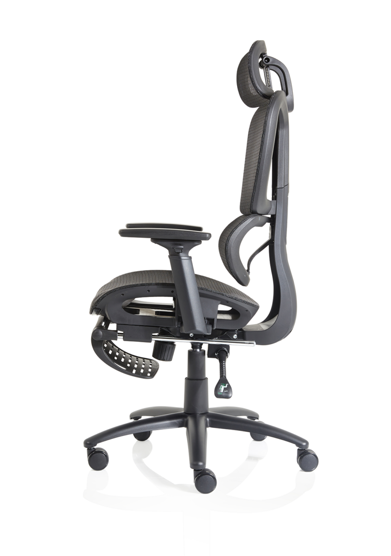 Horizon Executive Mesh Chair With Height Adjustable Arms and Footrest - Image 5