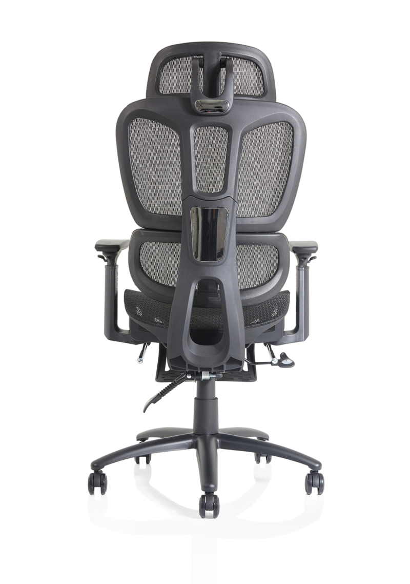 Horizon Executive Mesh Chair With Height Adjustable Arms and Footrest - Image 7