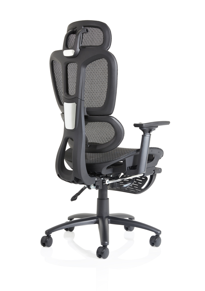 Horizon Executive Mesh Chair With Height Adjustable Arms and Footrest - Image 8