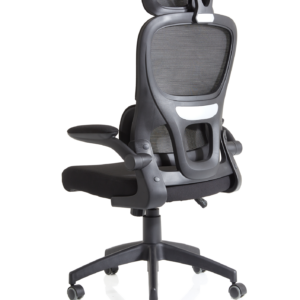 Iris Task Operator Mesh Back Fabric Seat With Headrest - Image 6