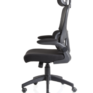 Iris Task Operator Mesh Back Fabric Seat With Headrest - Image 8