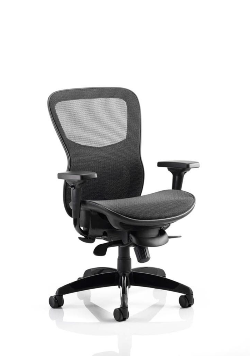 Stealth Shadow High Mesh Back Ergonomic Posture Chair with Arms - Image 4