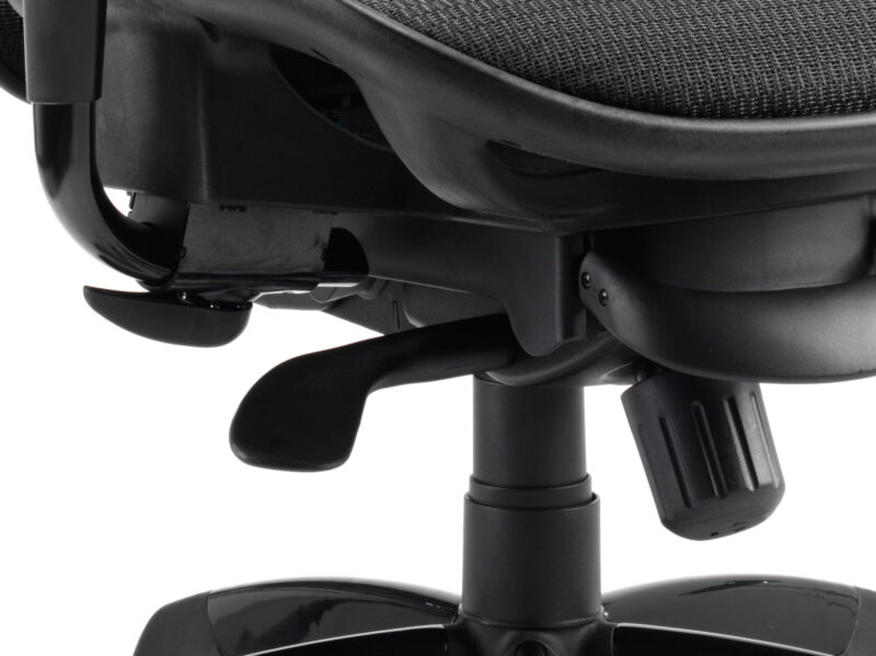 Stealth Shadow High Mesh Back Ergonomic Posture Chair with Arms - Image 13