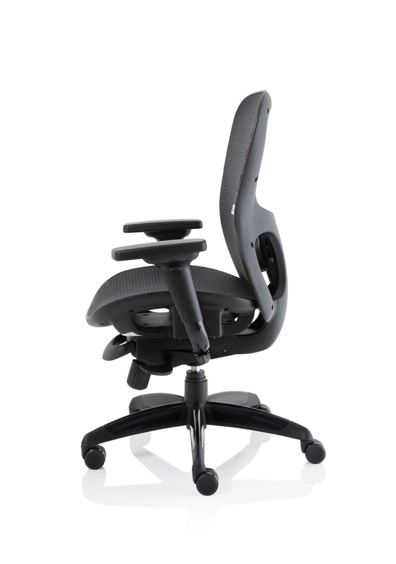Stealth Shadow High Mesh Back Ergonomic Posture Chair with Arms - Image 8