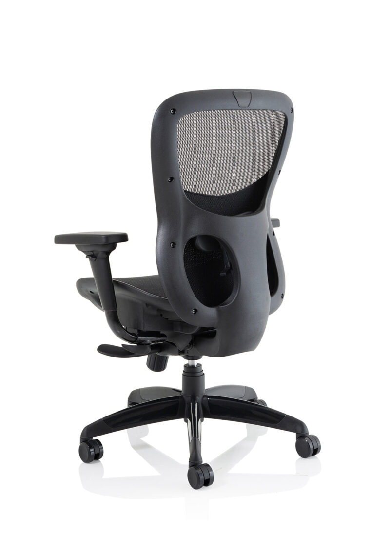 Stealth Shadow High Mesh Back Ergonomic Posture Chair with Arms - Image 9