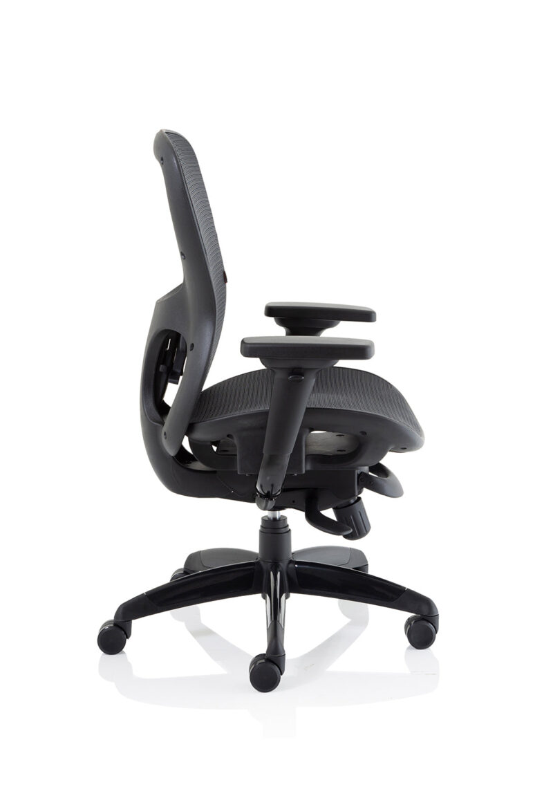 Stealth Shadow High Mesh Back Ergonomic Posture Chair with Arms - Image 11