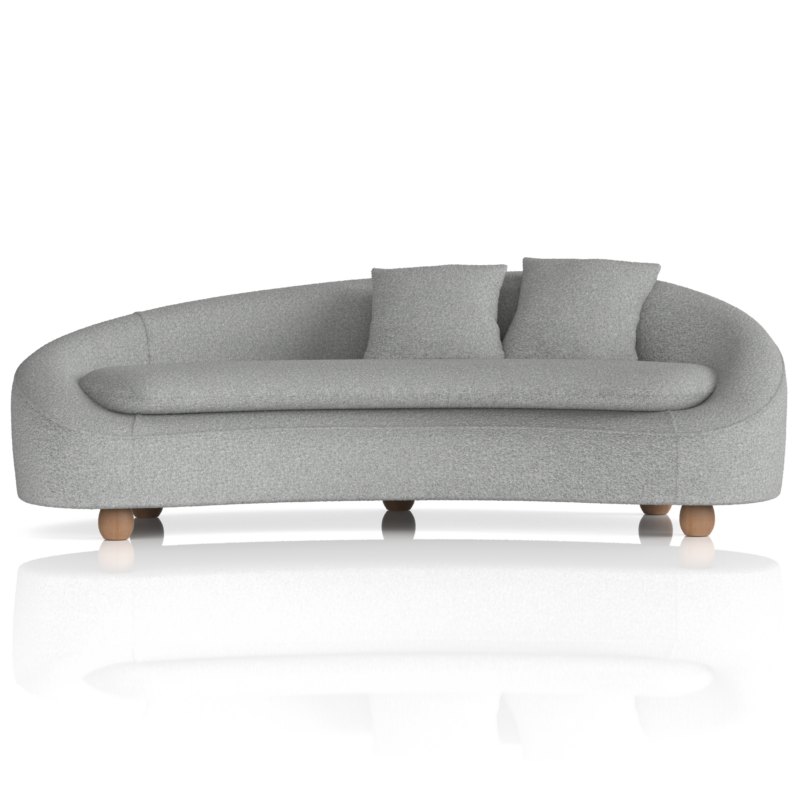 Mimi 3 Seater Curved Sofa - Image 2