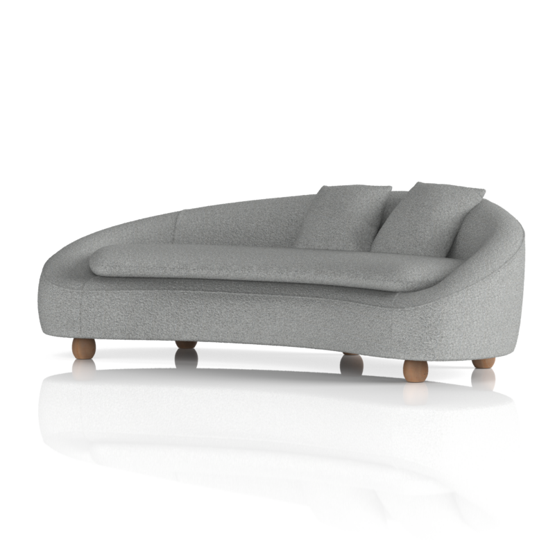 Mimi 3 Seater Curved Sofa - Image 3