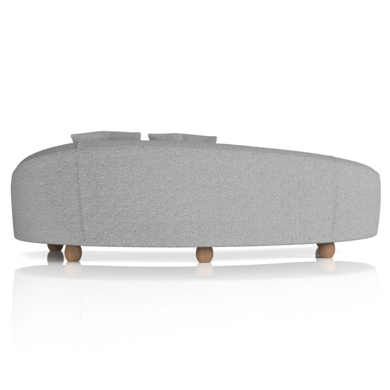 Mimi 3 Seater Curved Sofa - Image 6