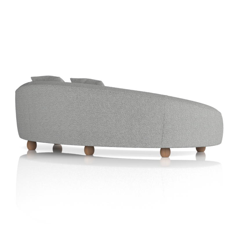 Mimi 3 Seater Curved Sofa - Image 7