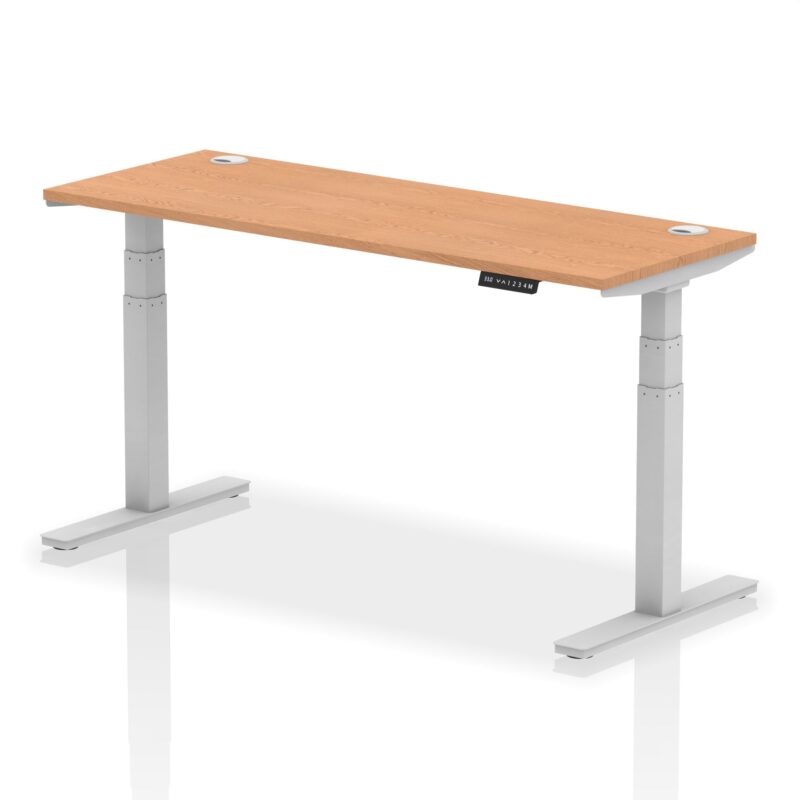 OE - Air Height Adjustable Slimline Desk With Cable Ports - Image 98
