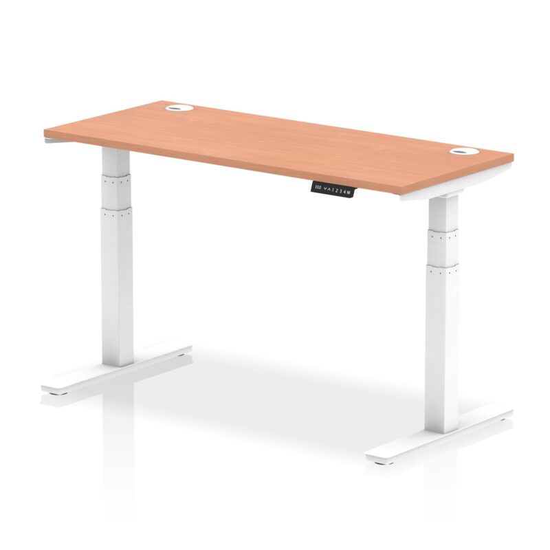 OE - Air Height Adjustable Slimline Desk With Cable Ports - Image 101