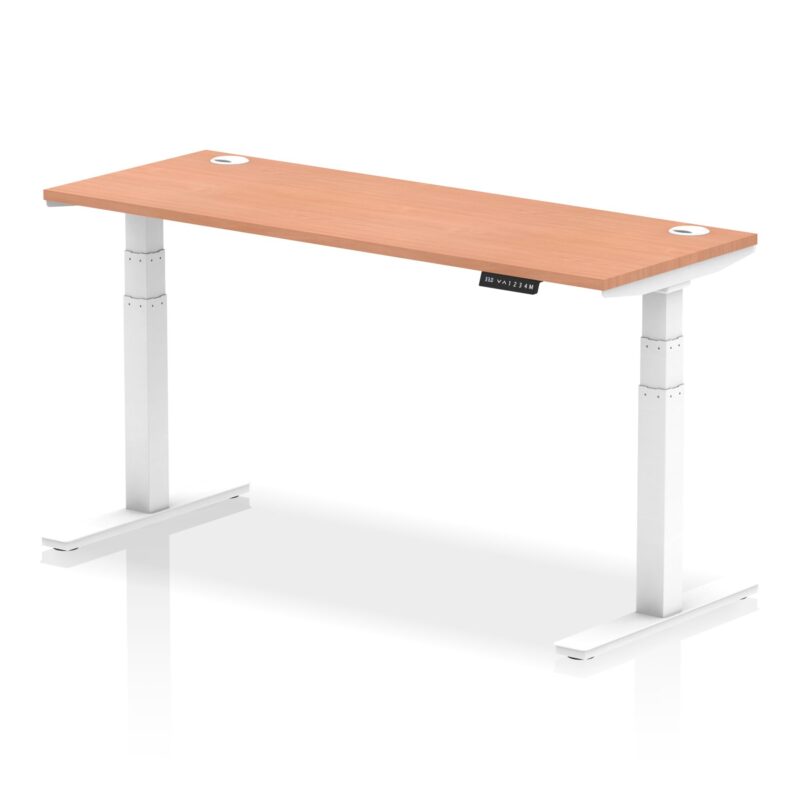 OE - Air Height Adjustable Slimline Desk With Cable Ports - Image 102
