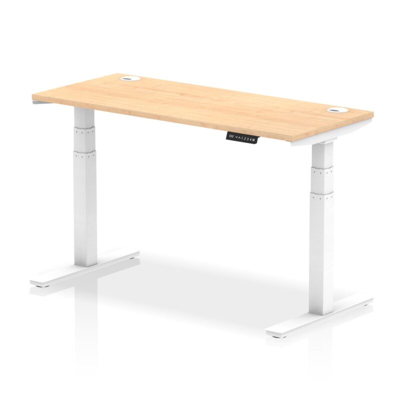 OE - Air Height Adjustable Slimline Desk With Cable Ports - Image 113