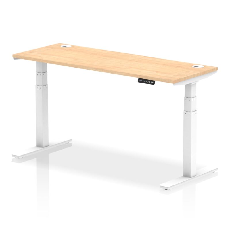 OE - Air Height Adjustable Slimline Desk With Cable Ports - Image 114