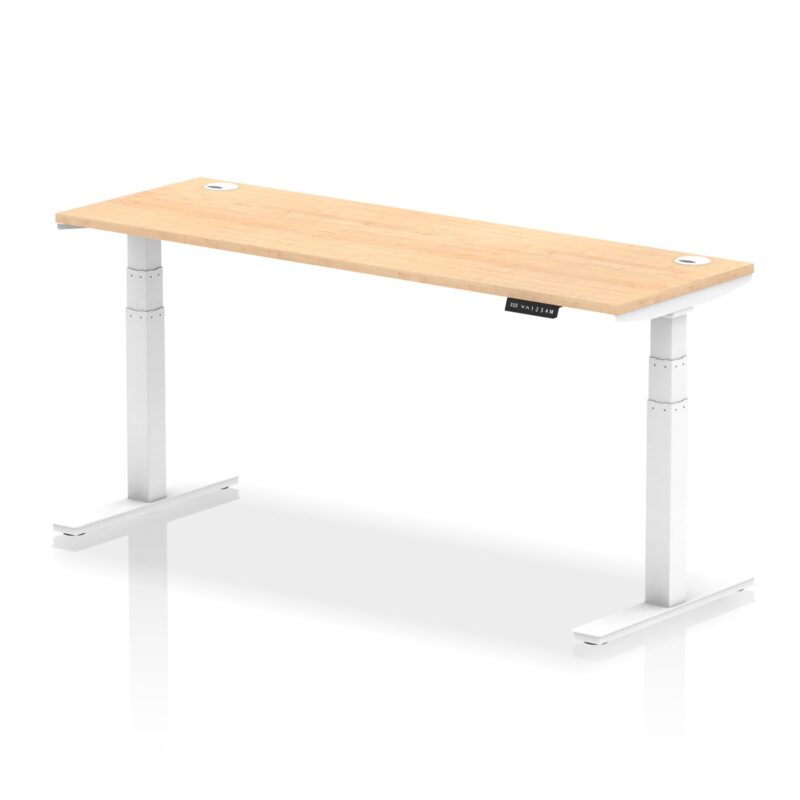 OE - Air Height Adjustable Slimline Desk With Cable Ports - Image 115